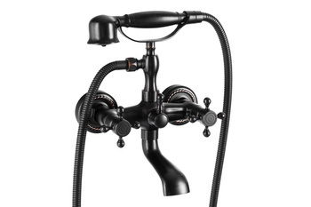 BATERIE CADĂ CAMILLA RETRO S-1167V, AERATOR, CU MONTARE IN PERETE, NEGRU