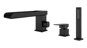 BATERIE CADA S-1218B, TIP CASCADA, 3 GAURI, MONTAJ PE CADA, NEGRU MAT