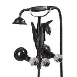 BATERIE CADĂ SWENNA RETRO S-1177B, AERATOR, CU MONTARE IN PERETE, NEGRU