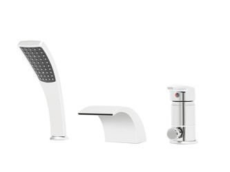 BATERIE CADA CASCADE S-1008, CU AERATOR, 3 GAURI, MONTAJ PE CADA, CROM