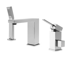 BATERIE CADA CUBO S-1032, CU AERATOR, 3 GAURI, MONTAJ PE CADA, CROM